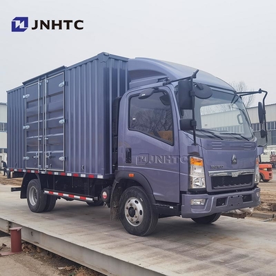 China camión ligero HOWO furgoneta tanque de carga 4X2 116hp 6 ruedas de caja de camión para la venta