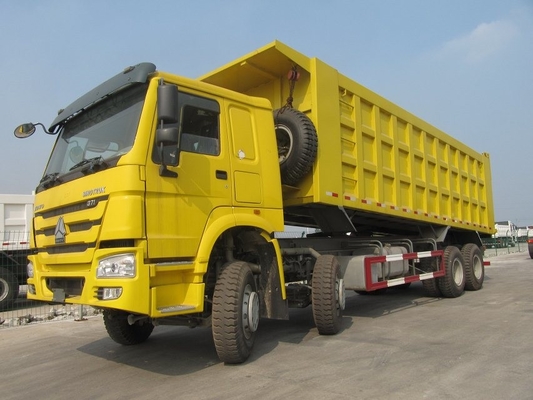 El camión volquete amarillo de 371hp 20M3 RHD Sinotruk Howo 6x4 para 40-50 toneladas carga