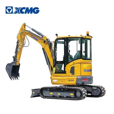 Precio barato XCMG XE35E 3 toneladas mini excavadora hidráulica multifuncional 2.8 toneladas pequeña excavadora para la granja de jardín