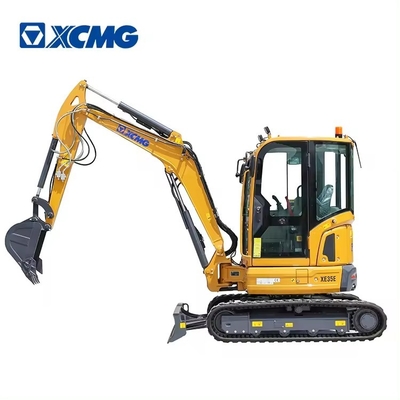 Precio barato XCMG XE35E 3 toneladas mini excavadora hidráulica multifuncional 2.8 toneladas pequeña excavadora para la granja de jardín