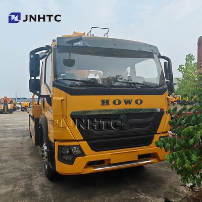Camión destructor Howo 4x2 6 ruedas 340hp Camión destructor con grúa de brazo recto buen precio