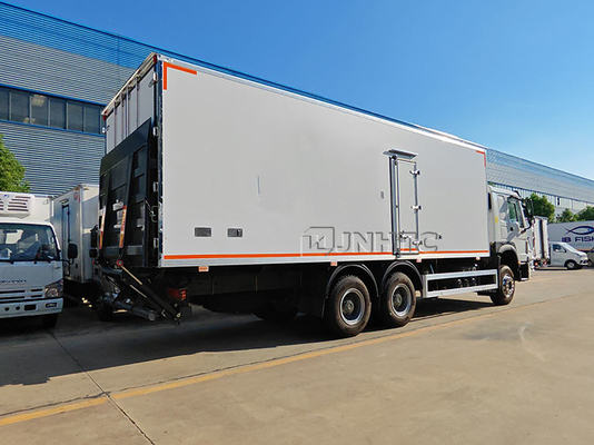 Nuevo Sinotruk camión refrigerado de 20 toneladas con placa de cola hidráulica