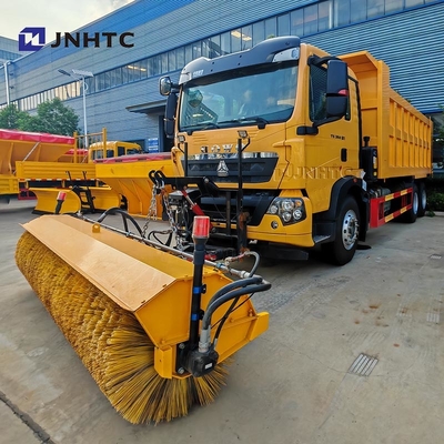Howo TX Road Salt Spreader Máquina de derretir la nieve 6X4 350HP Camión limpiador de nieve adecuado
