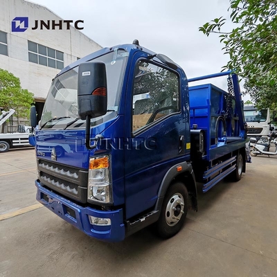 Nuevo camión de basura HOWO 4X2 5CBM 10CBM gancho de brazo camión de basura para la venta