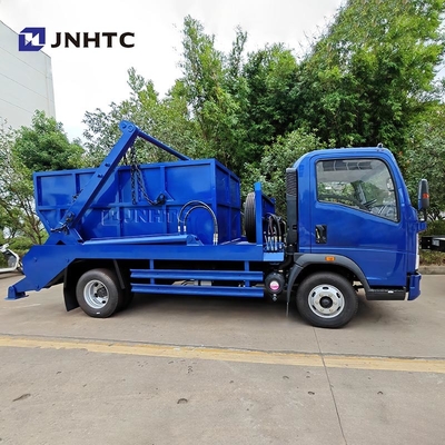 Nuevo camión de basura HOWO 4X2 5CBM 10CBM gancho de brazo camión de basura para la venta