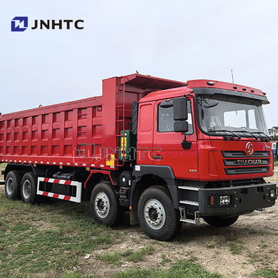 Transporte de construcción barata Shacman LHD RHD 8x4 camión Benne 12 ruedas 30 camión de basura cúbico para la venta
