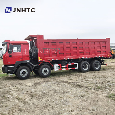 Transporte de construcción barata Shacman LHD RHD 8x4 camión Benne 12 ruedas 30 camión de basura cúbico para la venta