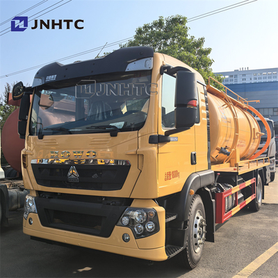 Nuevo HOWO TX camión de succión de aguas residuales 15cbm tanque de succión séptico fecal tanque de vacío camión de carga precio