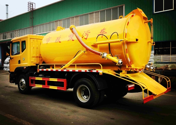 Ejes delanteros diesel del camión HF7 de la succión de la alcantarilla del color amarillo SINOTRUCK 6M3