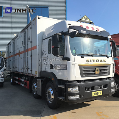 SITRAK Transporte de mercancías peligrosas personalizado Camión de carga 4x2 Fuegos artificiales diesel Camión de reparto inflamable