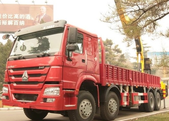 El camión de SINOTRUK HOWO montó la grúa/la grúa de horca montada camión para la construcción