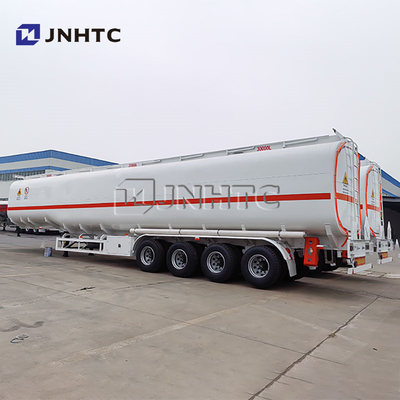 4 Ejes 75000L Tanque de combustible de hierro acero Semi Triller para la venta