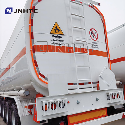 4 Ejes 75000L Tanque de combustible de hierro acero Semi Triller para la venta