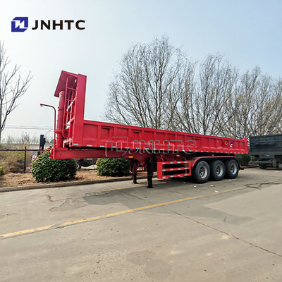 China Marca 3 Eje Camiones hidráulicos de granos Remolques Dumping Rear End Dump Tipper Semi camiones Remolque para camiones