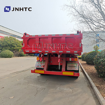 China Marca 3 Eje Camiones hidráulicos de granos Remolques Dumping Rear End Dump Tipper Semi camiones Remolque para camiones