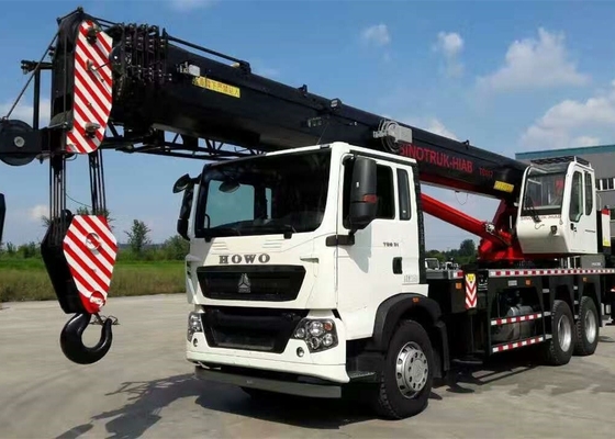 360 todo el auge montado camión del nudillo de la rotación Cranes 10 color rojo de la tonelada SQ10ZK3Q