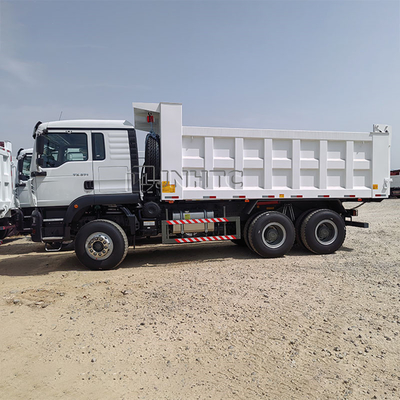 Sinotruk HOWO TX 371HP camión de descarga diesel 10 ruedas 6X4 transmisión manual motor Weichai Euro 2 con volante