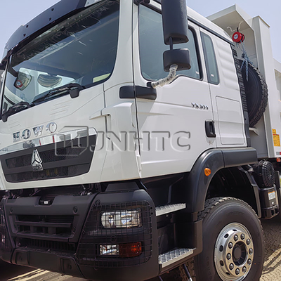 Sinotruk HOWO TX 371HP camión de descarga diesel 10 ruedas 6X4 transmisión manual motor Weichai Euro 2 con volante