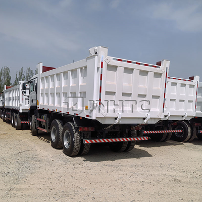 Sinotruk HOWO TX 371HP camión de descarga diesel 10 ruedas 6X4 transmisión manual motor Weichai Euro 2 con volante