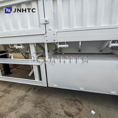 2 ejes 3 ejes 20 toneladas-40 toneladas de caja de carga semirremolque con 40 pies-45 pies de pared lateral de transporte