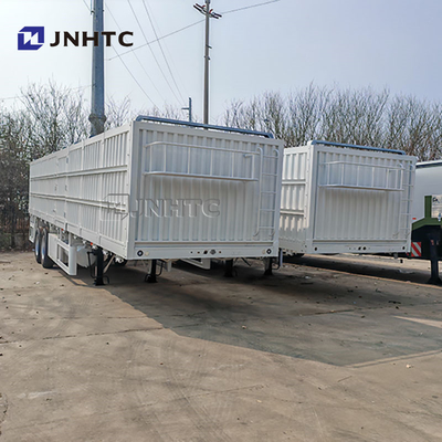 2 ejes 3 ejes 20 toneladas-40 toneladas de caja de carga semirremolque con 40 pies-45 pies de pared lateral de transporte