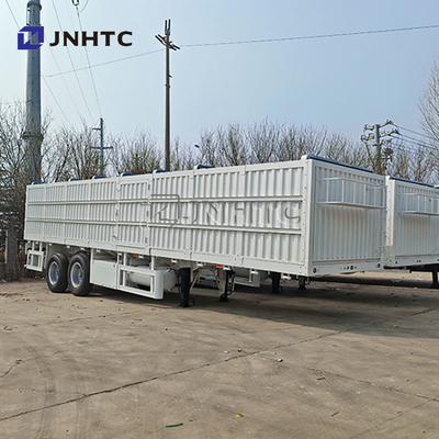 2 ejes 3 ejes 20 toneladas-40 toneladas de caja de carga semirremolque con 40 pies-45 pies de pared lateral de transporte