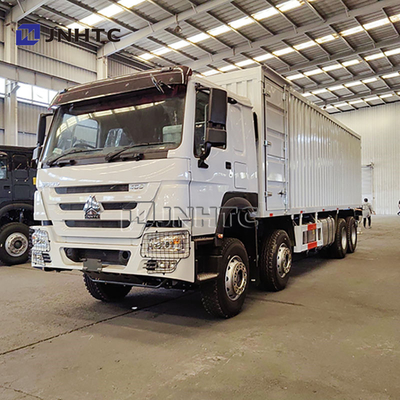 Camión Howo de 25 toneladas 8*4 Camiones de furgoneta Diesel Transmisión manual Contenedores engrosados Cajas de carga Camiones de carga