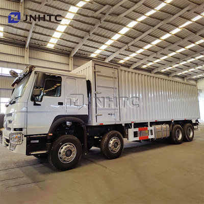 Camión Howo de 25 toneladas 8*4 Camiones de furgoneta Diesel Transmisión manual Contenedores engrosados Cajas de carga Camiones de carga