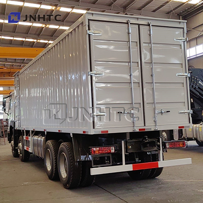 Camión Howo de 25 toneladas 8*4 Camiones de furgoneta Diesel Transmisión manual Contenedores engrosados Cajas de carga Camiones de carga