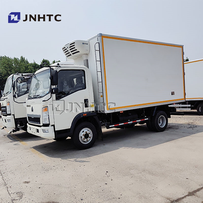 Sinotruk 4x2 camión frigorífico 5 toneladas camión de enfriamiento congelador para el transporte de peces vivos