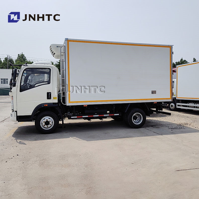 Sinotruk 4x2 camión frigorífico 5 toneladas camión de enfriamiento congelador para el transporte de peces vivos