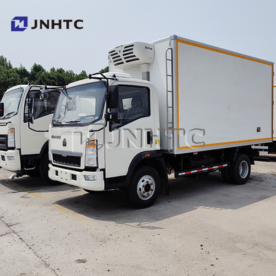 Sinotruk 4x2 camión frigorífico 5 toneladas camión de enfriamiento congelador para el transporte de peces vivos
