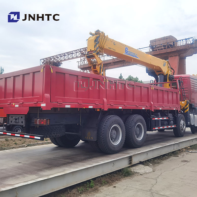 Precio de fábrica SINOTRUK HOWO TX 371HP Camión de carga de 20 toneladas con grúa de pluma recta montada para la venta