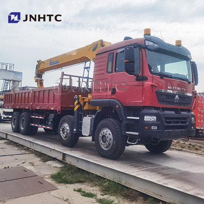 Precio de fábrica SINOTRUK HOWO TX 371HP Camión de carga de 20 toneladas con grúa de pluma recta montada para la venta
