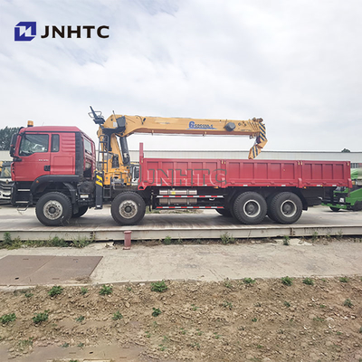 Precio de fábrica SINOTRUK HOWO TX 371HP Camión de carga de 20 toneladas con grúa de pluma recta montada para la venta