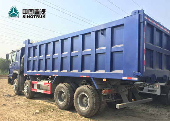Camión de volquete de elevación delantero del neumático HOWO del camión 8x4 12 de la carga pesada 371HP del euro 2
