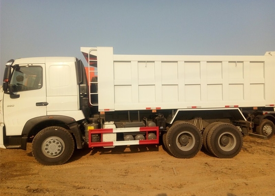 Ruedas resistentes blancas del camión volquete diez de A7 Sinotruk Howo 6 x 4 18M3 40 T