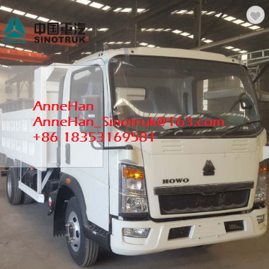 Mediados de Liftting SINOTRUK Howo7 carga de poca potencia de los camiones LHD 4x2 116HP 5-7T de Euro3