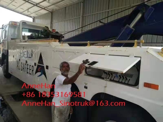 Camión pesado del cargo de la remolque del camión de auxilio de la grúa de la rotación de 360 grados para la remolque quebrada del coche