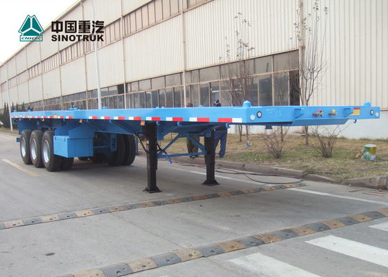 CIMC remolque plano resistente de los remolques los 40ft del tri árbol semi alto con los árboles de BPW