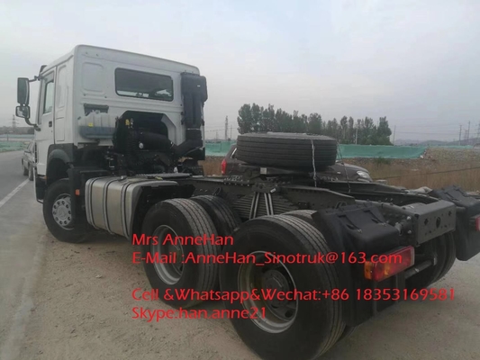 el camión 6x4 10 del tractor de 420hp Sinotruk Howo7 rueda la cabina HW76 para la remolque 50T