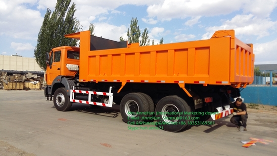 Capacidad de carga estupenda del camión volquete 6x4 20M3 40T del deber de Beiben Congo 380hp Euro2