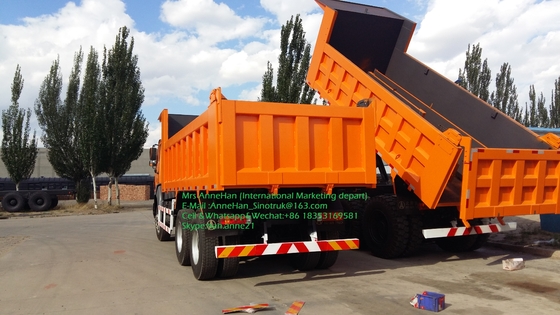 Capacidad de carga estupenda del camión volquete 6x4 20M3 40T del deber de Beiben Congo 380hp Euro2