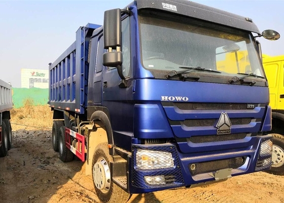 Camión volquete pesado del poder de caballo de Sinotruk 6x4 371 25 toneladas de larga vida azul del color