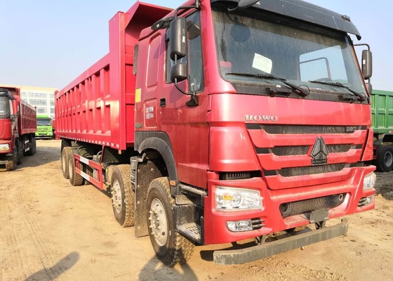 Equipo resistente del camión volquete 6x4 de HOWO con el camión volquete internacional del color rojo 371hp