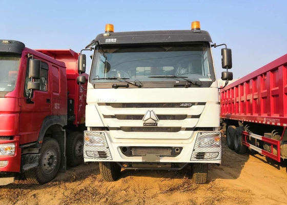 8x4 40 rueda conducida de Ton Heavy Duty Dump Truck Howo 12 para el color blanco del cargo cúbico 30