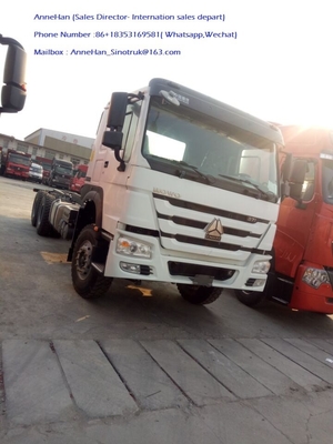 10 cabina del euro 2 LHD 6X4 336HP HW76 del chasis del camión del cargo de los neumáticos SINOTRUK HOWO