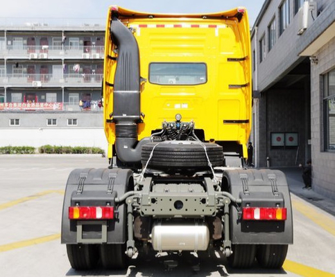 Estándar de emisión amarillo del euro II del camión 290hp del tractor de Sinotruk 4x2 Howo del color