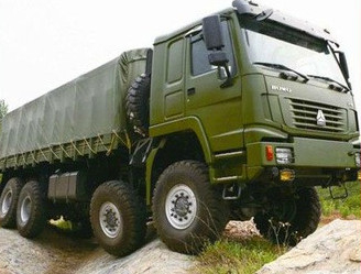 Euro 3 camiones pesados comerciales estándar de SINOTRUK 8 x 8 toda la impulsión de la rueda