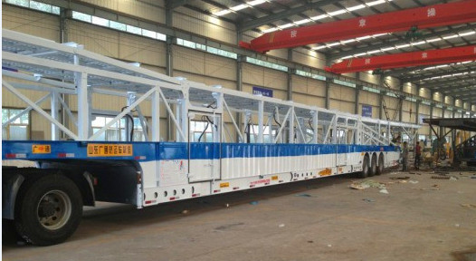 carga útil máxima semi de los coches resistentes de los remolques 8-12 del transporte del vehículo del 15m el 18m
